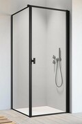 Radaway Nes 8 Black Kdj I Frame kabina 90x100cm prawa czarny mat/szkło przejrzyste 10072090-54-56R/10089100-54-56
