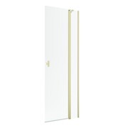 Radaway Nes KDD II Brushed Light Gold kabina walk-in 80cm prawa szczotkowane jasne złoto szkło przejrzyste 10031080-98-01R