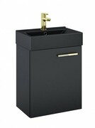 Elita Tiny Set szafka z umywalką komplet 45x61x30cm czarny mat 168300