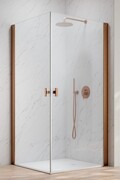 Radaway Nes Kdd I Brushed Copper kabina 100x90cm szczotkowana miedź 10021100-93-01L/10021090-93-01R