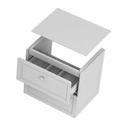 Oristo Montebianco szafka z blatem 120x60x46 piakowy mat OR47-SD2S-120-10/OR00-BU-120-10