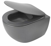 Deante Peonia Zero miska wisząca bez kołnierza antracyt/titanium CDE DZPW