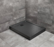 Radaway Doros F Compact Stone brodzik 100x80 czarny SDRFP1080-05-54S