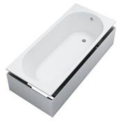 Schedpol Schedline Artemis SET wanna prostokątna + nośnik stabilizujący biały mat 150x70cm 3WSP.AS1P-15070/B/MG