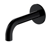 Omnires wylewka wannowa ścienna 16 cm czarny mat WDY-SBL
