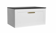 Besco Dexa szafka podumywalkowa 60x50x40cm biała, uchwyt złoty SUD-654-BZ