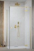 Radaway Essenza Kdj Gold kabina 110x110cm prawa szkło przejrzyste 1385041-09-01R/1384053-01-01