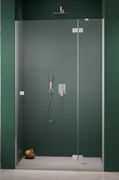 Radaway Essenza 8 Brushed Nickel Dwj drzwi wnękowe 100cm prawe szczotkowany nikiel/szkło przejrzyste 10480612-01-01R/10460337-91-01R
