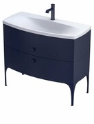 Oristo Louis szafka z umywalką 101x55x47 granatowy mat OR50-SD2S-102-14/UME-LU-102-92