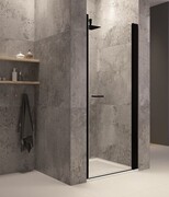 Sanplast Exa Line DJ/EXA LINE drzwi skrzydłowe 70x200 cm czarny matowy 600-540-0710-59-401