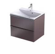 Oristo Etna szafka podumywalkowa wisząca 60x50x45 Mokka Mat OR52-SD2S-60-21