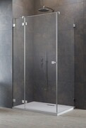 Radaway Essenza Pro 8 Brushed Nickel Kdj kabina 100x110cm lewa szczotkowany nikiel/szkło przejrzyste 10480612-01-01L/10520345-91-01L/10540110-01-01