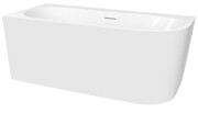 Oltens Hulda wanna wolnostojąca 160x75 cm narożna lewa biały połysk 11003000