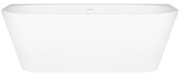 Oltens Delva wanna wolnostojąca przyścienna 170x80 cm akrylowa owalna biały połysk 12019000