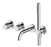 Oltens Hamnes bateria wannowo-prysznicowa podtynkowa 4-otworowa kompletna chrom 34107100