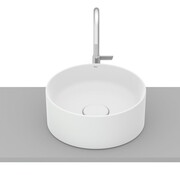 Roca Terra umywalka nablatowa 30x30 cm okrągła Fineceramic biały mat A32787U620