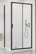 Radaway Alienta Black DWJ+S kabina prysznicowa 110x80cm szkło przejrzyste 10260110-54-01/10270080-54-01