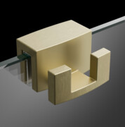 Radaway złoty szczotkowany wieszak na kabinę prysznicową 6mm i 8mm WR-099