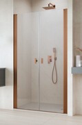 Radaway Nes Brushed Copper DWD I drzwi wnękowe 70cm miedź szczotkowana szkło przejrzyste 10027070-93-01