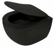 Deante Peonia Zero Nero miska wisząca bez kołnierza czarny mat CDE NZPW