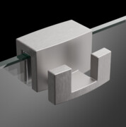 Radaway nikiel szczotkowany wieszak na kabinę prysznicową 6mm i 8mm WR-091