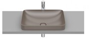 Roca FINECERAMIC umywalka wpuszczana w blat cienkościenna Square 55x37 cafe A327534660
