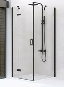 New Trendy New Renoma Black kabina prostokątna 120x80x195cm przejrzyste lewa D-0207A/D-0110B