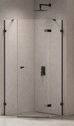 New Trendy Eventa Black Chrome kabina prysznicowa pięciokątna 90x90x200 cm przejrzyste prawa czarny połysk EXK-6291