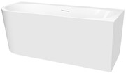 Oltens Hulda wanna wolnostojąca 160x75 cm narożna prawa biały połysk 11002000