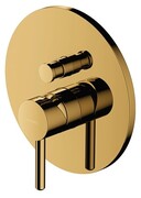 Omnires Y bateria natryskowa-wannowa z przełącznikiem element natynkowy złoty połysk Y1235ROGL