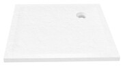 New Trendy Mild Stone Brodzik akrylowy kwadratowy 90x90x4,5 cm biały B-0542