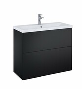 Elita Kido Set szafka z umywalką zestaw 81x67x35cm czarny mat RE020801117160/168100
