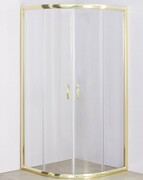 Sea Horse Stylio Gold kabina natryskowa półokrągła 90x90x190 cm przejrzysta BK502TZ+