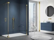 SanSwiss Cadura Gold Line kabina Walk in 140cm prawa ze ścianką ruchomą CADUOD1401207