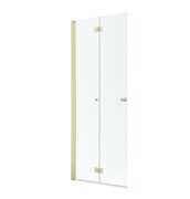 Radaway Nes 6 KDD B Brushed Light Gold kabina walk-in 90cm lewa szczotkowane jasne złoto szkło przejrzyste 10024090-98-01L