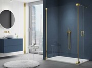 SanSwiss Cadura Gold Line kabina Walk in 100cm lewa ze ścianką ruchomą CADUOG1001207