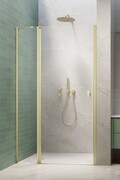 Radaway Nes Brushed Light Gold Dwj II Drzwi wnękowe 100cm lewe szczotkowane jasne złoto szkło przejrzyste 10036100-98-01L