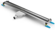 New Trendy Visio Slim odpływ liniowy z rusztem polerowanym w kolorze chromu 80x3,2 cm OL-0068