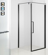 Sea Horse Fresh Line Black kabina natryskowa narożna kwadratowa 80x80cm prawa z powłoką przejrzyste BK260T08KP+