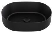 Besco Lova Cera-Line 46 Black Matt umywalka nablatowa Czarny Matt 46x31x13,5cm UNCM-46-LOC