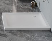 New Trendy Mild Satin Brodzik akrylowy kwadratowy 100x100x4,5 cm biały mat B-0648