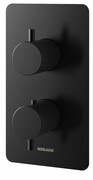 Kohlman Axel Black bateria podtynkowa termostatyczna z trzema wyjściami czarny mat QW433AB __ RABAT W KOSZYKU! __