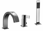 Paffoni Rock bateria wannowa 3-otworowa chrom RO040CR