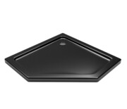 Sea Horse brodzik pentagonalny pięciokątny 90x90x5 cm czarny połysk BKB022PPB