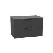 Excellent Tuto 2.0 szafka wisząca front gładki wysoki szary 80x50x46,5 cm blat szary MLEX.2172.K.80.021G.GRGR