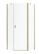 Radaway Nes Gold Ptj kabina pięciokątna 80x90cm prawa złoty połysk 10052000-09-01R/10052600-09-01