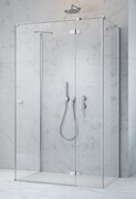 Radaway Fuenta Kdj+S kabina 75x80x75cm prawa chrom połysk szkło przejrzyste 1384049-01-01/1384021-01-01R/1384049-01-01