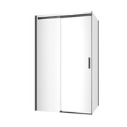 Excellent Rols kabina prostokątna 140x80 cm przejrzysta czarny mat KAEX.2616.K.1400.0800.BL