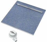 Schedpol brodzik posadzkowy podpłytkowy ruszt Slim Lux Stamp 90x90x5cm 10.102/OLSP