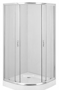 Deante Funkia kabina półokrągła 90x90x185 cm przejrzysta KYP 051K